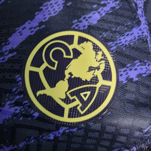 Camisa América do México II 22/23 - Jogador Nike Masculina - Azul com detalhes em amarelo