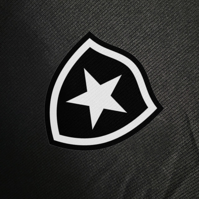 Camisa Botafogo Manga Longa 23/24 - Torcedor Reebok Masculina - Preta com detalhes em branco