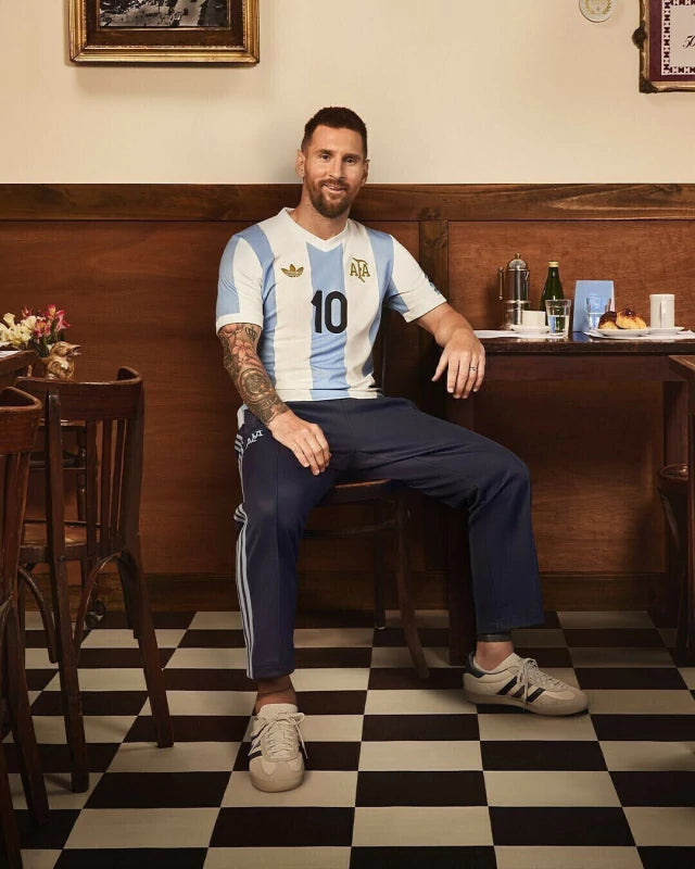 Camisa Aniversário Seleção Argentina 24/25 - Torcedor Adidas Masculina - Azul e branco
