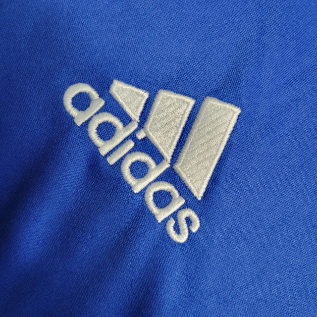 Camisa Retrô Palmeiras III 2019 manga longa - Masculina Adidas - Azul com detalhes em branco