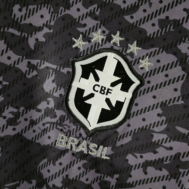 Camisa Seleção do Brasil Edição Especial 22/23 - Torcedor Nike Feminina - Preta com detalhes em cinza