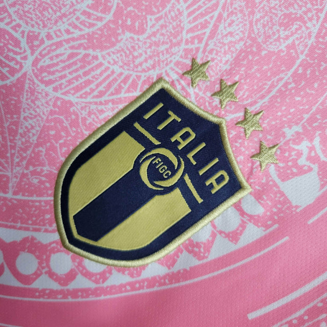 Camisa Seleção da Itália Edição Especial 23/24 - Torcedor Adidas Masculina - Rosa