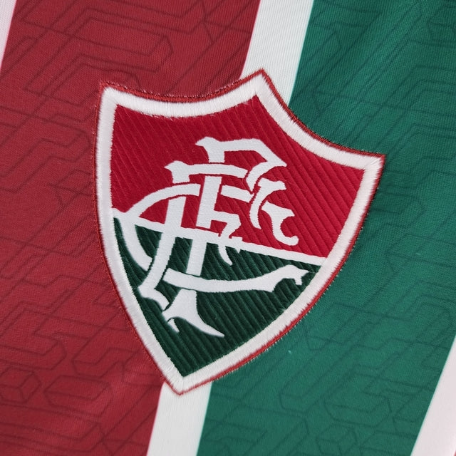 Camisa Fluminense I 22/23 Torcedor Umbro Feminina - Verde, Grená e Branco