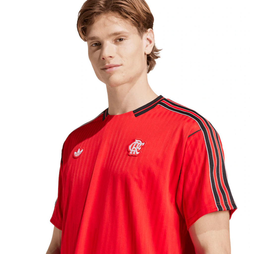 Camisa Flamengo Terrace Icons 2025 Adidas Vermelha