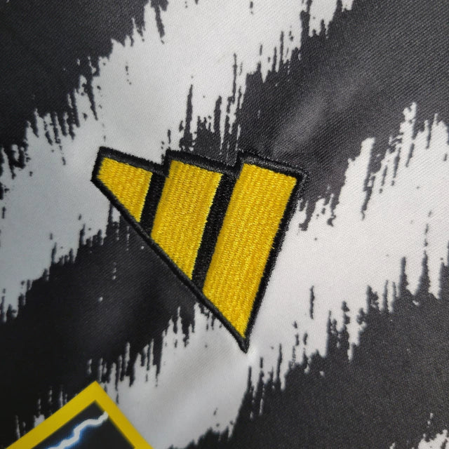 Camisa Juventus I 23/24 manga longa - Torcedor Adidas Masculina - Preta e branca