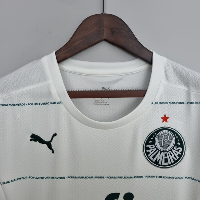 Camisa Palmeiras II 22/23 Torcedor Puma Feminina - Branca com detalhes em verde