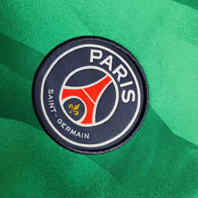 Camisa Paris Saint-Germain Goleiro 23/24 manga longa - Torcedor Nike Masculina - Verde