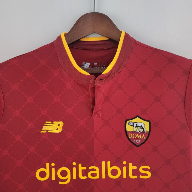 Camisa Roma I 22/23 - Torcedor New Balance Masculina - Vermelha