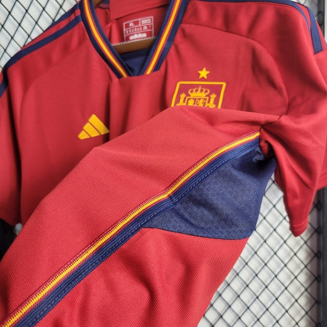 Camisa Seleção da Espanha I 22/23 - Torcedor Adidas Masculina - Vermelha