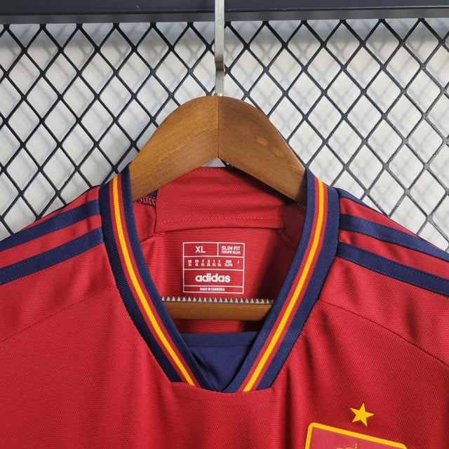 Camisa Seleção da Espanha I 22/23 - Torcedor Adidas Masculina - Vermelha