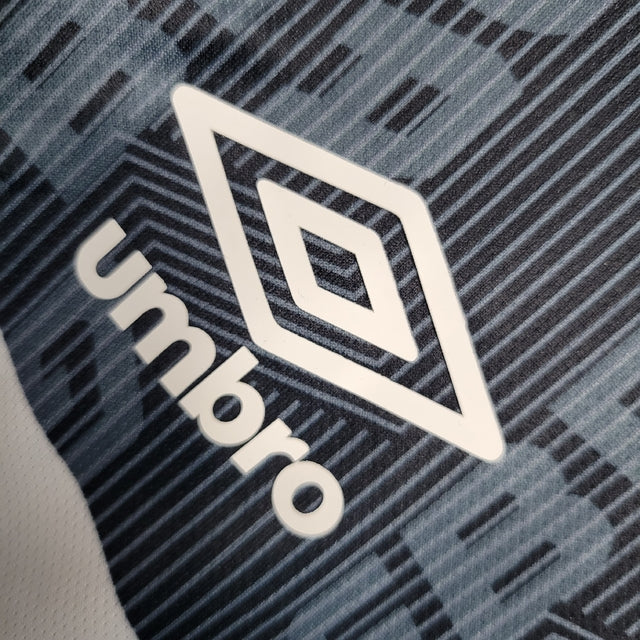 Camisa Grêmio Treino 23/24 - Torcedor Umbro Masculina - Azul com detalhes em cinza