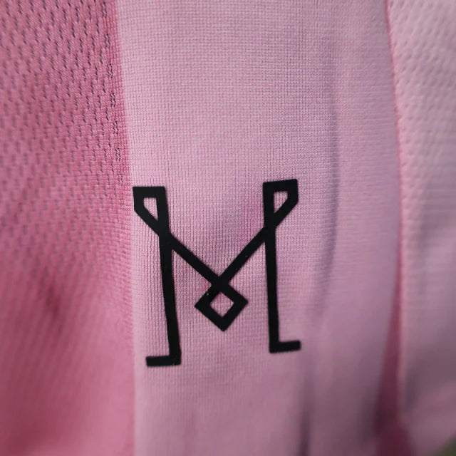 Camisa Inter Miami I 25/26 manga longa - Jogador Adidas Masculina - Rosa com detalhes em preto