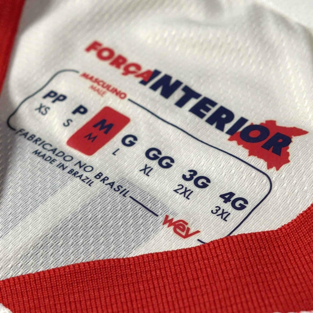 Camisa Red Bull Bragantino I 24/25 - Torcedor Feminina - Branca com detalhes em vermelho