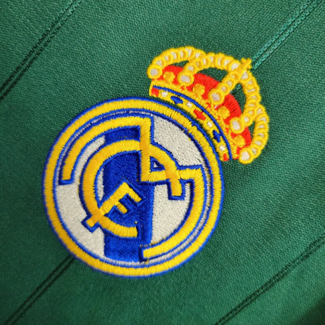 Camisa Retrô Real Madrid 2012/2013 manga longa - Adidas Masculina - Verde com detalhes em branco
