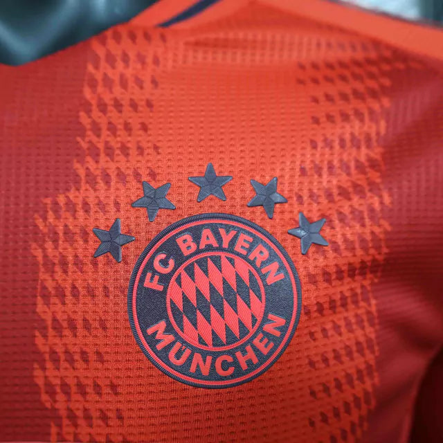 Camisa Bayern de Munique I 24/25 manga longa - Jogador Adidas Masculina - Vermelha