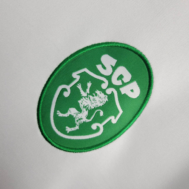 Camisa Sporting Lisboa Edição comemorativa 60 anos 24/25 - Torcedor Nike Masculina - Branca com detalhes em verde