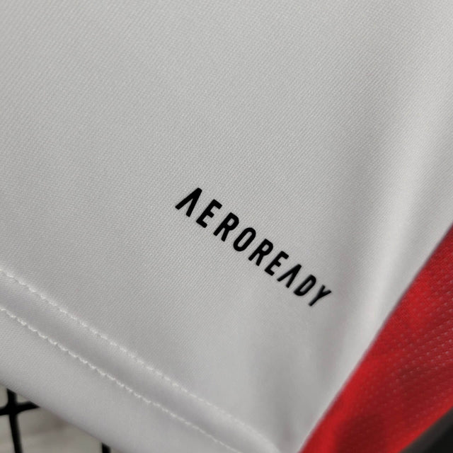 Camisa Chile II 24/25 - Torcedor Adidas Masculina - Branca com detalhes em vermelho
