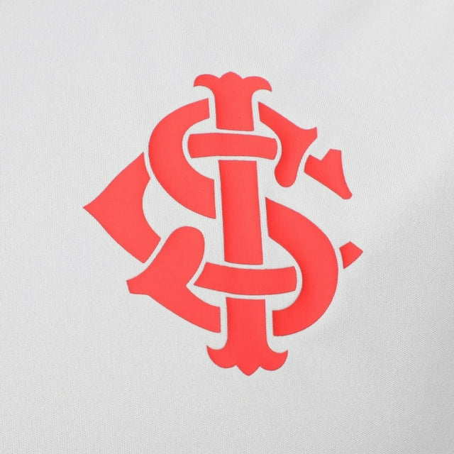 Camisa Internacional Treino 25/26 - Torcedor Adidas Feminina - Branca com detalhes em vermelho
