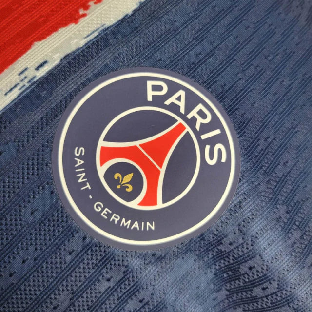 Camisa Paris Saint-Germain I 24/25 manga longa - Jogador Nike Masculina - Azul