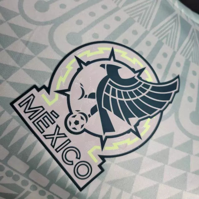Camisa Seleção do México II 24/25 manga longa - Jogador Adidas Masculina - Branca com detalhes em verde