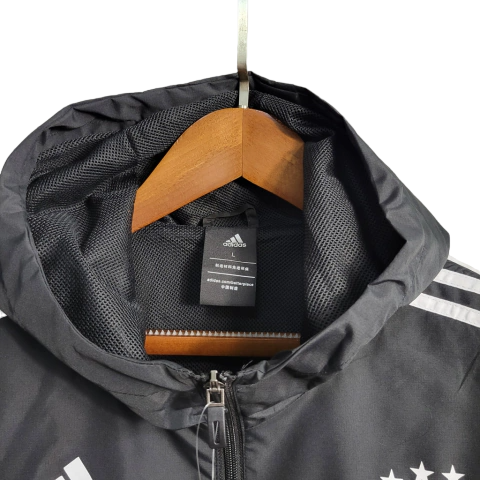 Jaqueta Corta-Vento Seleção da Alemanha 23/24 - Masculina Adidas - Preta