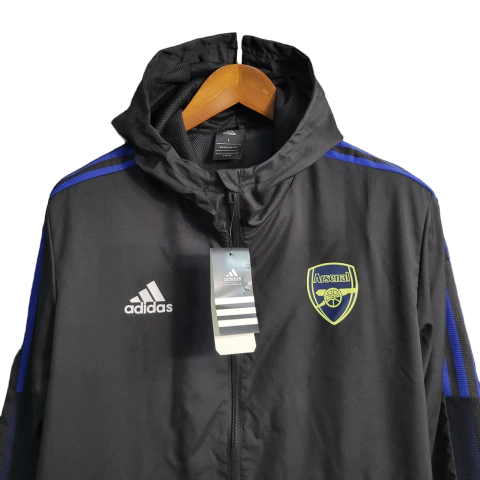 Jaqueta Corta-Vento Arsenal 23/24 - Masculina Adidas - Preta