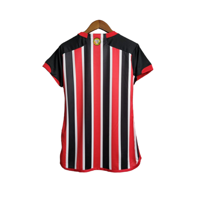 Camisa São Paulo II 23/24 - Torcedor Adidas Feminina - Vermelha e preta