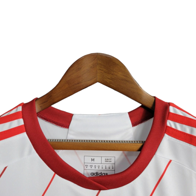 Camisa Internacional II 23/24 - Torcedor Adidas Feminina - Branca com detalhes em vermelho