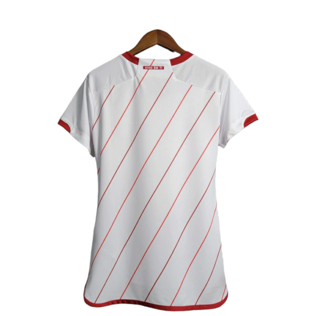 Camisa Internacional II 23/24 - Torcedor Adidas Feminina - Branca com detalhes em vermelho