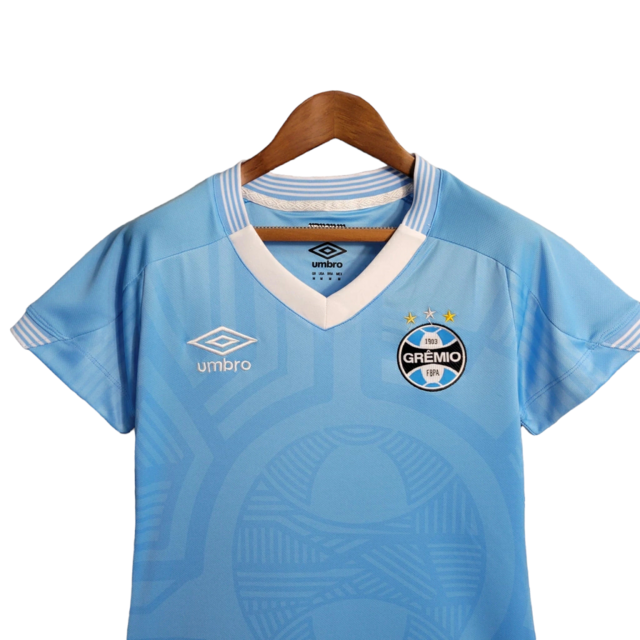 Camisa Grêmio III 22/23 - Torcedor Umbro Feminina - Azul