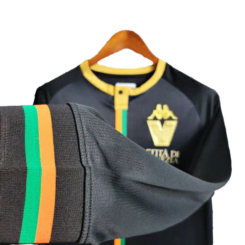 Camisa Venezia Treino 23/24 - Manga Longa - Torcedor Kappa Masculina - Preto
