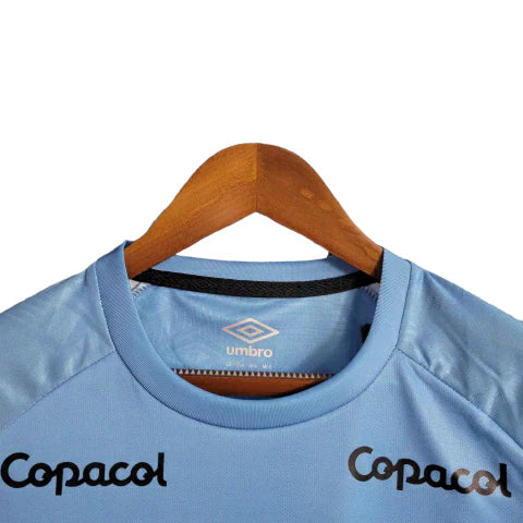 Camisa Athletico Paranaense II 23/24 manga longa - Torcedor Umbro Masculina - Azul com detalhes em preto