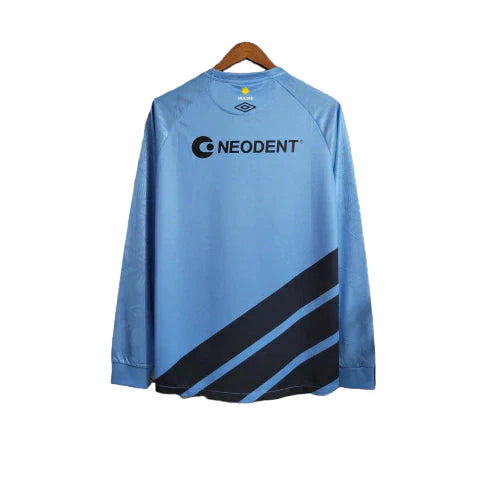 Camisa Athletico Paranaense II 23/24 manga longa - Torcedor Umbro Masculina - Azul com detalhes em preto