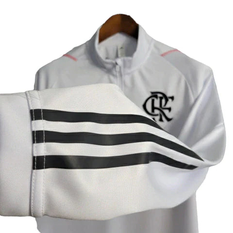 Camisa Flamengo Manga Longa 23/24 Torcedor Adidas Masculina - Branco