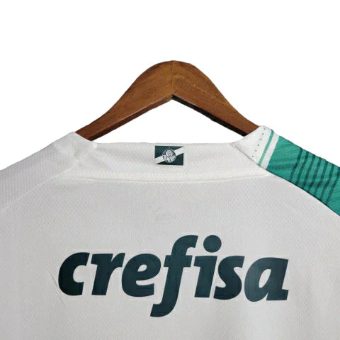 Camisa Palmeiras II 23/24 manga longa - Torcedor Puma Masculina - Branca com detalhes em verde