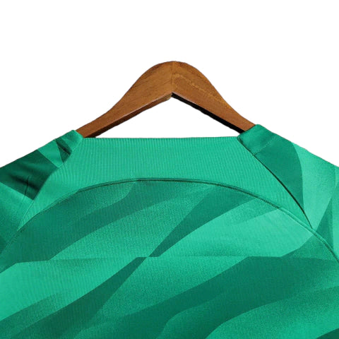 Camisa Paris Saint-Germain Goleiro 23/24 manga longa - Torcedor Nike Masculina - Verde