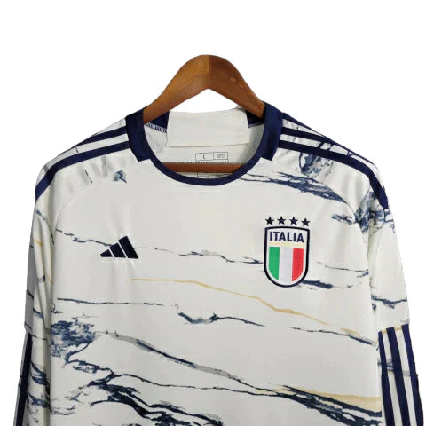Camisa Seleção da Itália I 23/24 manga longa - Torcedor Puma Masculina - Branca
