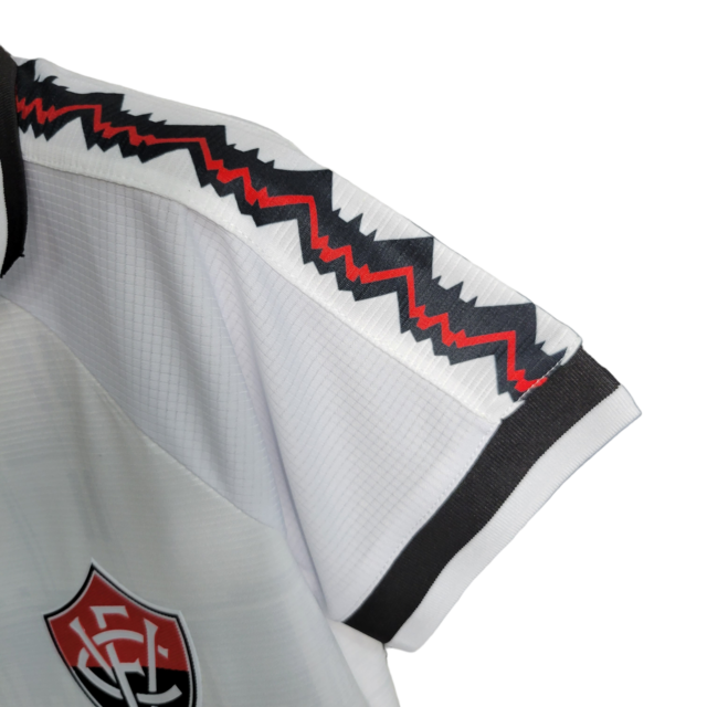 Camisa Vitória II 23/24 - Torcedor Volt Feminina - Branca com detalhes em preto