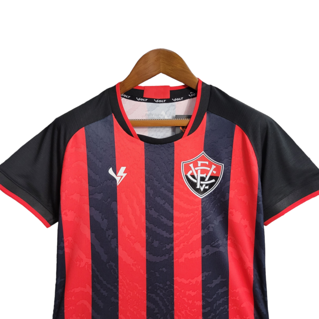 Camisa Vitória I 23/24 - Torcedor Volt Feminina - Vermelha e preta