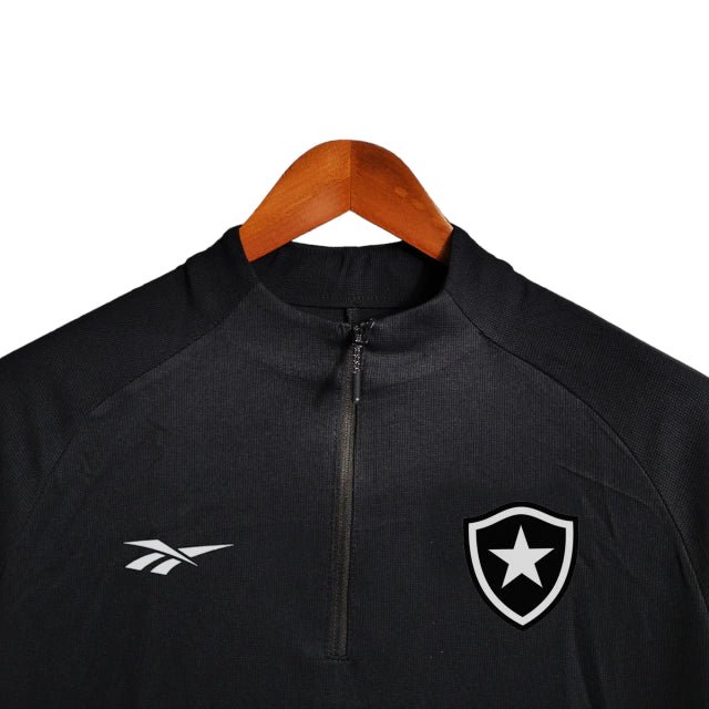 Camisa Botafogo Manga Longa 23/24 - Torcedor Reebok Masculina - Preta com detalhes em branco