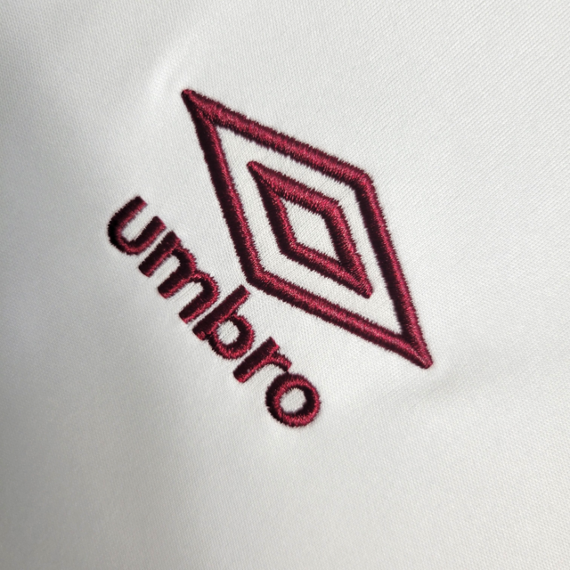Camisa Fluminense Treino II 23/24 - Torcedor Umbro Feminina - Branca com detalhes cinza