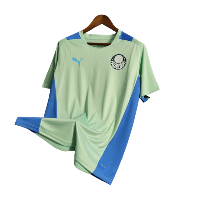 Camisa Palmeiras Treino 22/23 Torcedor Masculino - Verde com detalhes em azul