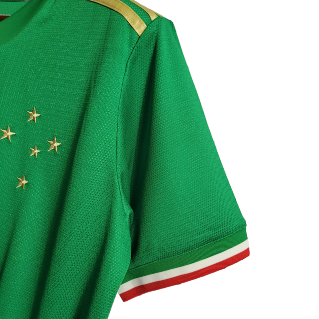 Camisa Cruzeiro III 21/22 Torcedor Masculina - Verde em homenagem as raizes palestrinas