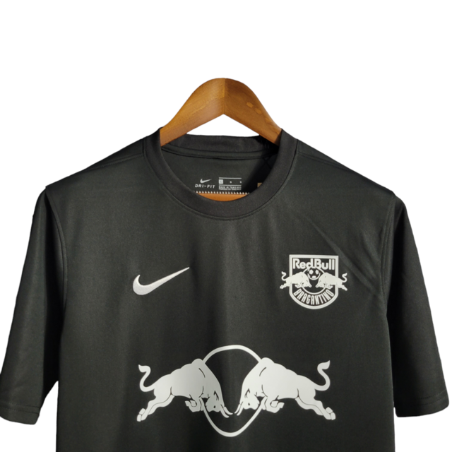 Camisa Red Bull Bragantino 21/22 - Torcedor Nike Masculina - Preta com detalhes em branco