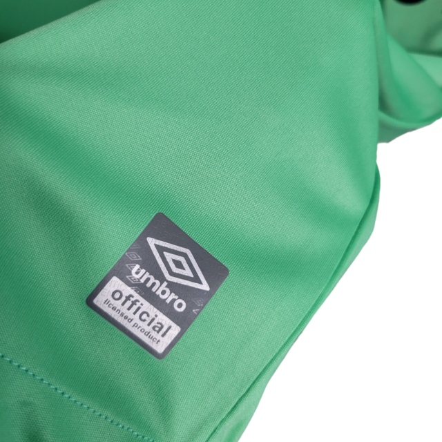 Camisa Grêmio Goleiro 23/24 - Torcedor Umbro Masculina - Verde com detalhes em preto e branco
