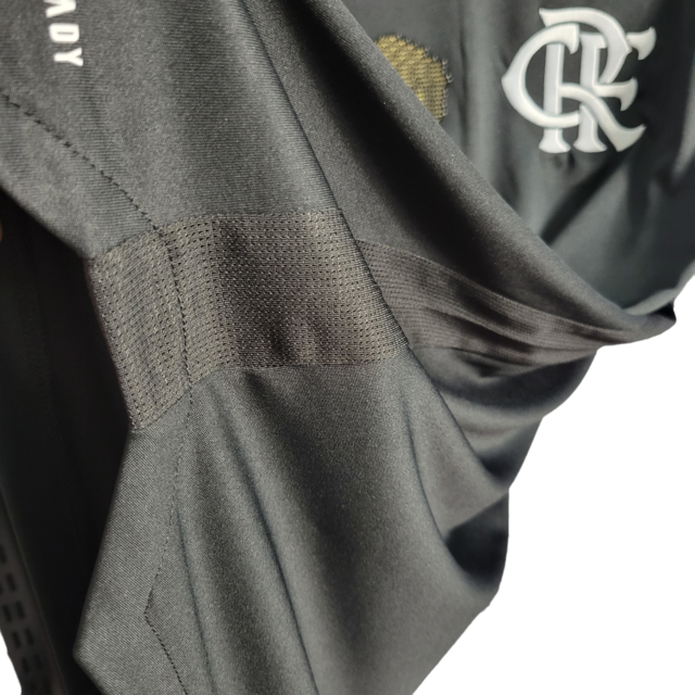 Camisa Flamengo Edição Especial Consciência Negra 21/22 Torcedor Masculina - Preta com detalhes em branco