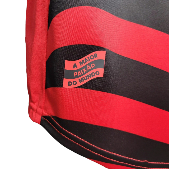 Camisa Flamengo III 22/23 Adidas Feminina - Vermelha com detalhes em preto
