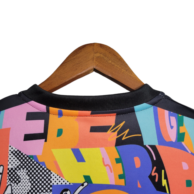 Camisa Flamengo Edição Especial 23/24 Torcedor Masculina - multicolorida com detalhes em branco