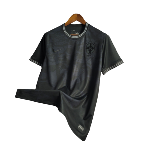 Camisa Seleção Brasileira Edição Especial 22/23 Nike Torcedor Masculina - Preta com detalhes em branco