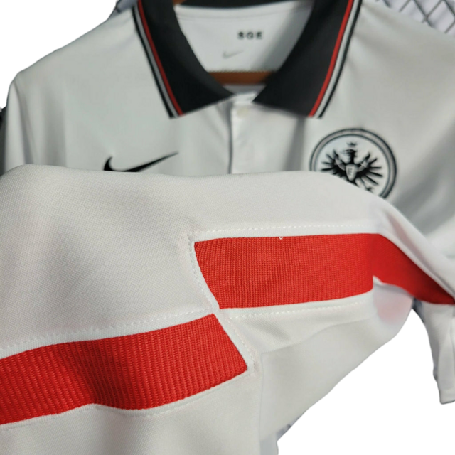 Camisa Frankfurt II 21/22 - Torcedor Nike Masculina - Branca com detalhes em preto e vermelho